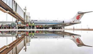 Air China C909 прави международен дебютен полет по маршрута на Монголия