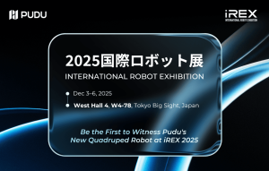 Pudu Robotics ще представи нов четириног въплътен робот на iREX 2025